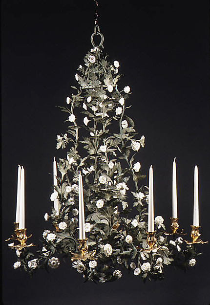 Eight-light chandelier
