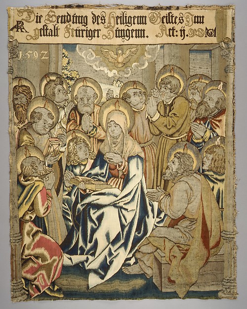 Pentecost from a set of The Passion by Hans Schäufelein