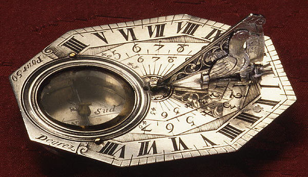 Portable horizontal sundial