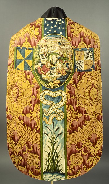 Chasuble with the Gathering of the Manna by Hieronymus (Jerome) Wierix, The Metropolitan Museum of Art