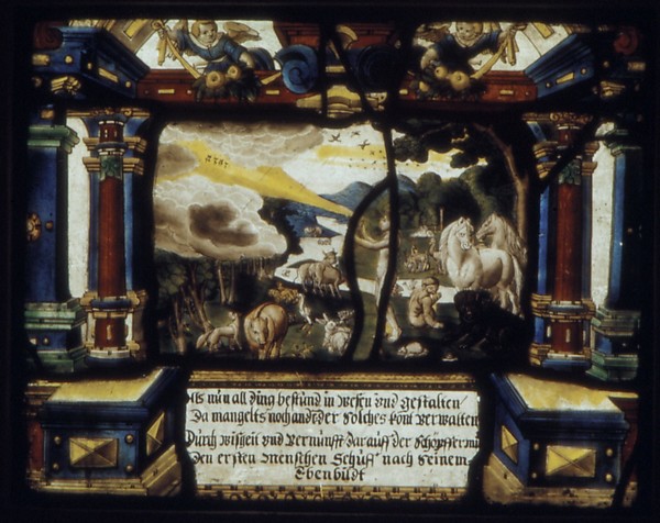 The Creation of Adam (one of a set of four) by Muller