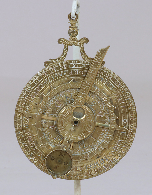 Portable horizontal nocturnal sundial and altitude sundial by an unrecorded maker, The Metropolitan Museum of Art
