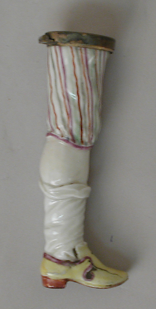 Étui in the form of a man's leg by Höchst Manufactory, The Metropolitan Museum of Art