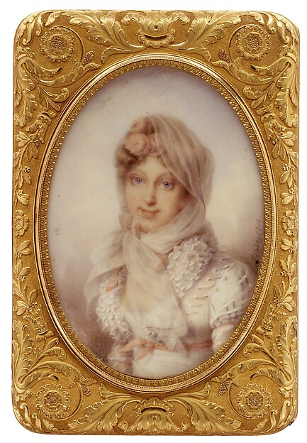 Snuffbox with miniature of the Empress Marie-Louise, the King of Rome, and Napoléon I by Gabriel-Raoul Morel, The Metropolitan Museum of Art