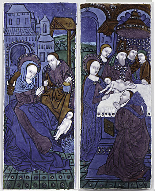 The Nativity and Circumcision of Christ by Workshop of the Master of the High Foreheads