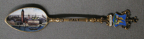 Souvenir spoon with view of the Doge's Palace and the Campanile by an unrecorded maker, The Metropolitan Museum of Art