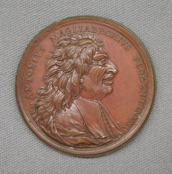 In Honor of Antonio Magliabecchi, Florentine Librarian, Medalist: M. Antonio di Gennaro (Italian, 1675–1744), Bronze, Italian