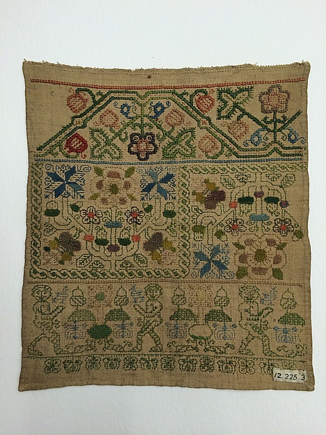 Embroidered band sampler by an unrecorded maker, The Metropolitan Museum of Art