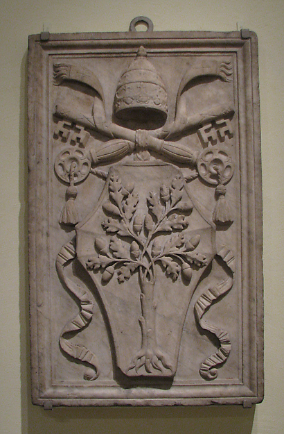Arms of Pope Julius II (Giuliano della Rovere, reigned 1503–13) by an unrecorded maker, The Metropolitan Museum of Art