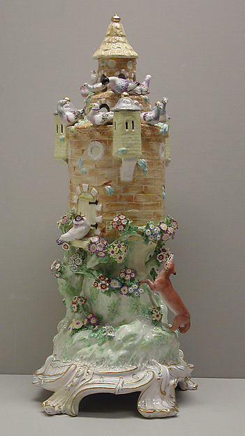 Perfume burner in the form of a dove-cote by Chelsea Porcelain Manufactory, The Metropolitan Museum of Art