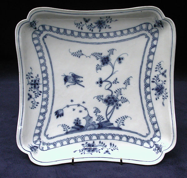 Square dish by Ansbach Pottery and Porcelain Manufactory, The Metropolitan Museum of Art