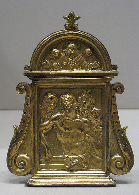 Pietà, with the Virgin, Saint John, and an angel by Moderno (Galeazzo Mondella)