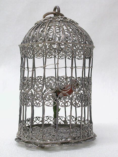 Miniature birdcage (part of a set) by an unrecorded maker, The Metropolitan Museum of Art