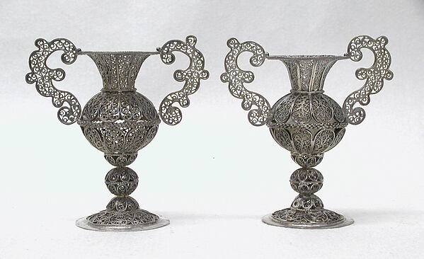 Miniature urn (one of a pair) (part of a set) by an unrecorded maker, The Metropolitan Museum of Art
