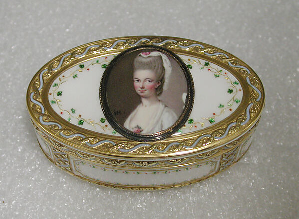 Snuffbox with portrait of a woman by Nicolas Marguerit, The Metropolitan Museum of Art