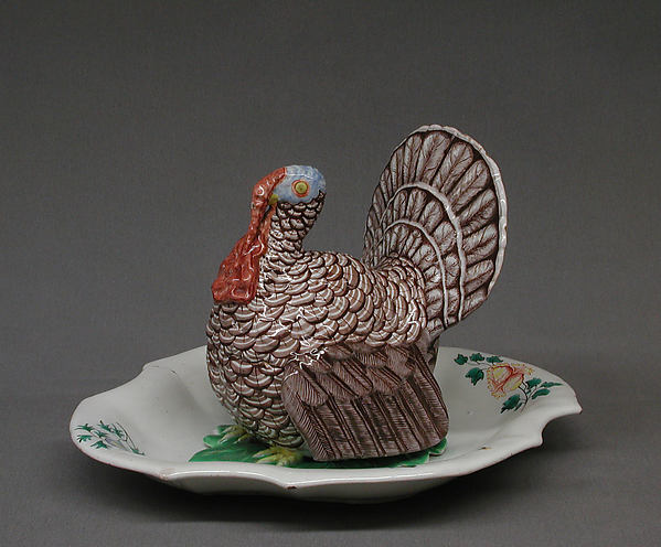 Tureen with cover in the form of a turkey by Florsheim Manufactory, The Metropolitan Museum of Art