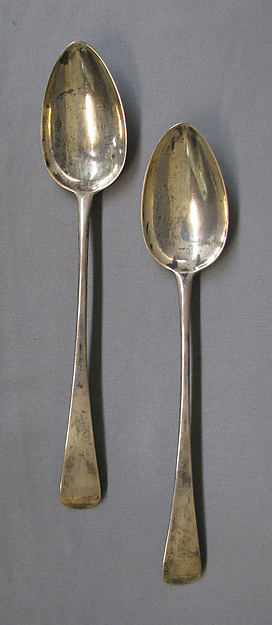 Two gravy spoons by George Wintle, The Metropolitan Museum of Art