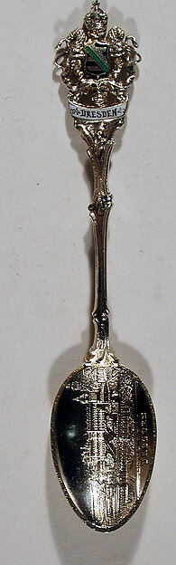 Souvenir spoon with view of the Zwinger in Dresden by an unrecorded maker, The Metropolitan Museum of Art