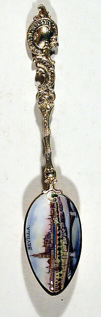 Souvenir spoon with view of Sevilla Cathedral by an unrecorded maker, The Metropolitan Museum of Art