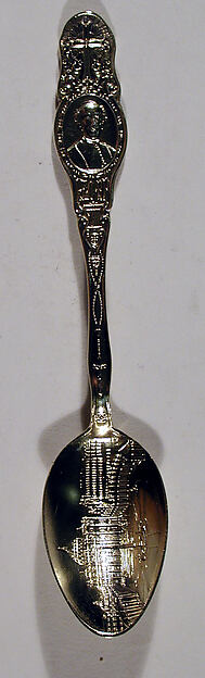 Souvenir spoon with depiction of St. Peter's Basilica by an unrecorded maker, The Metropolitan Museum of Art