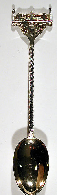 Souvenir spoon with finial in form of the Crystal Palace, Hyde Park, London by an unrecorded maker, The Metropolitan Museum of Art