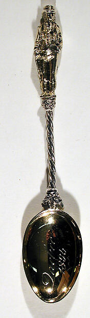 Souvenir spoon with finial in form of John Bull by Saunders & Shepherd, The Metropolitan Museum of Art