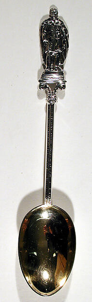 Souvenir spoon with finial in form of an academic or peer by an unrecorded maker, The Metropolitan Museum of Art