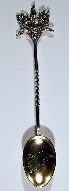 Souvenir spoon with finial in form of arms of City of London by Saunders & Shepherd, The Metropolitan Museum of Art