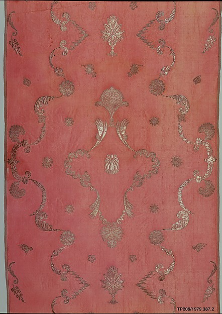 Panel of brocaded silk by James Leman (British, 1688–1745), The Metropolitan Museum of Art