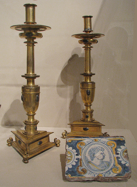Pair of candlesticks by an unrecorded maker, The Metropolitan Museum of Art