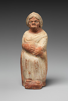 Terracotta figurine of a camel carrying transport amphorae - Roman