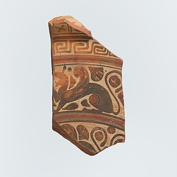 Image for Fragment of a terracotta plate