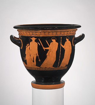 Image for Terracotta bell-krater (bowl for mixing wine and water)