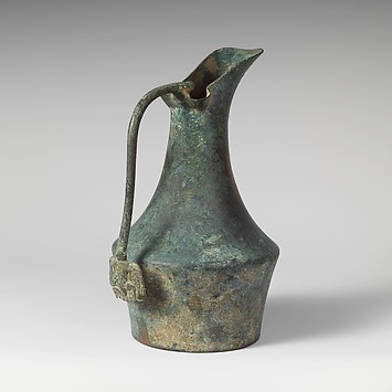 Bronze jug - East Greek - Archaic - The Metropolitan Museum of Art