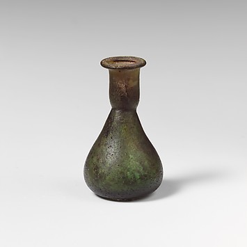Glass perfume bottle, Glass, Roman