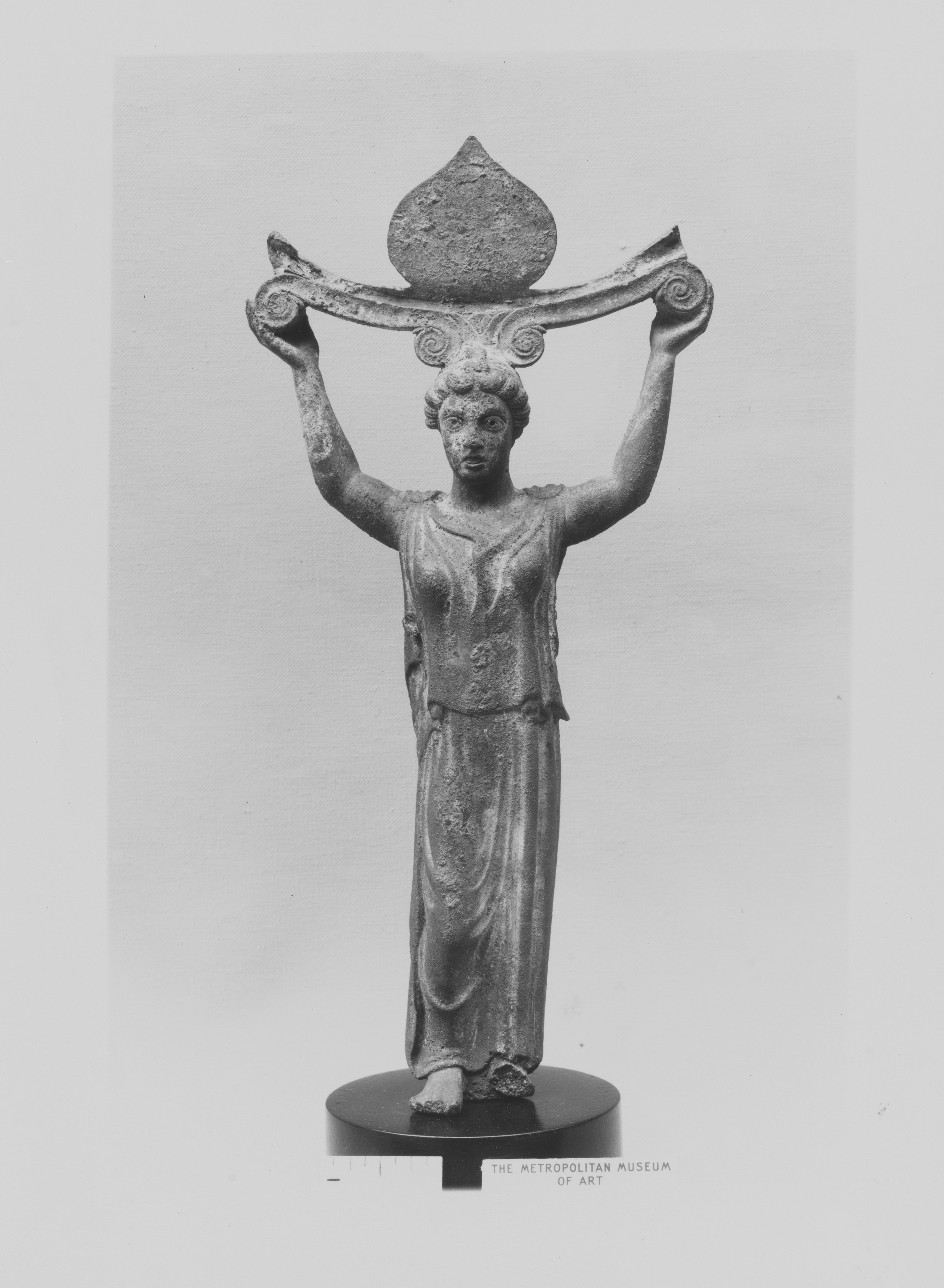Bronze mirror stand   Greek   Classical   The Metropolitan