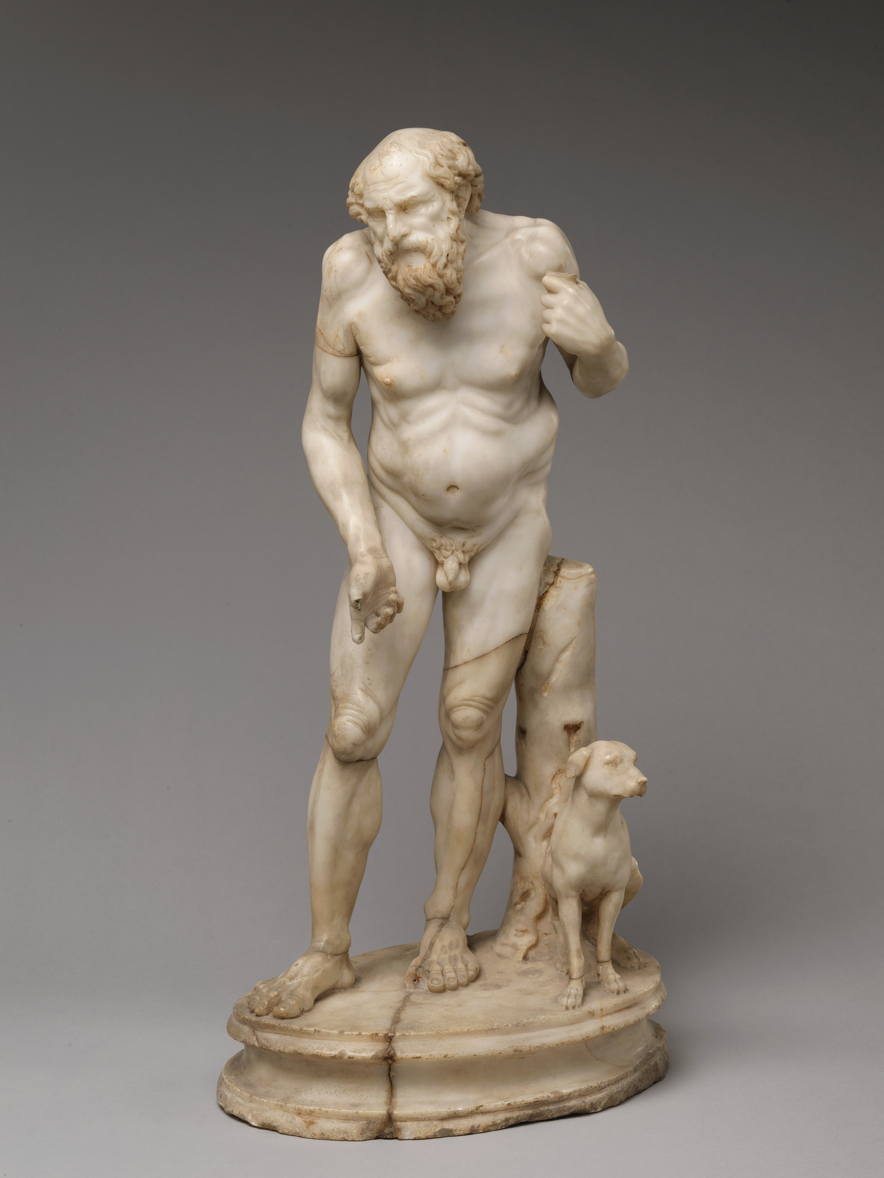 Marble statue of Diogenes, Roman