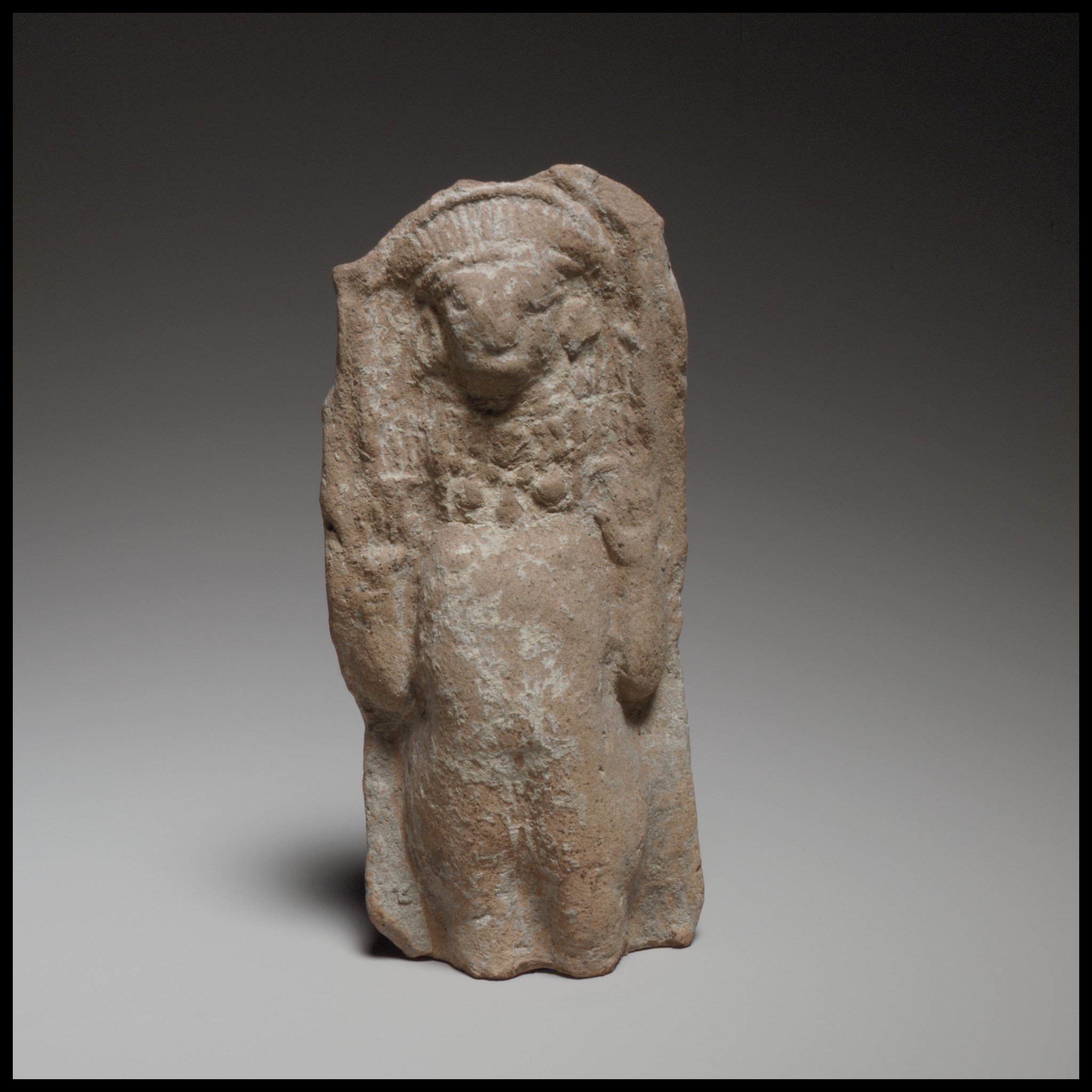 Standing Nude Female Figurine Cypriot Cypro Archaic Ii The 