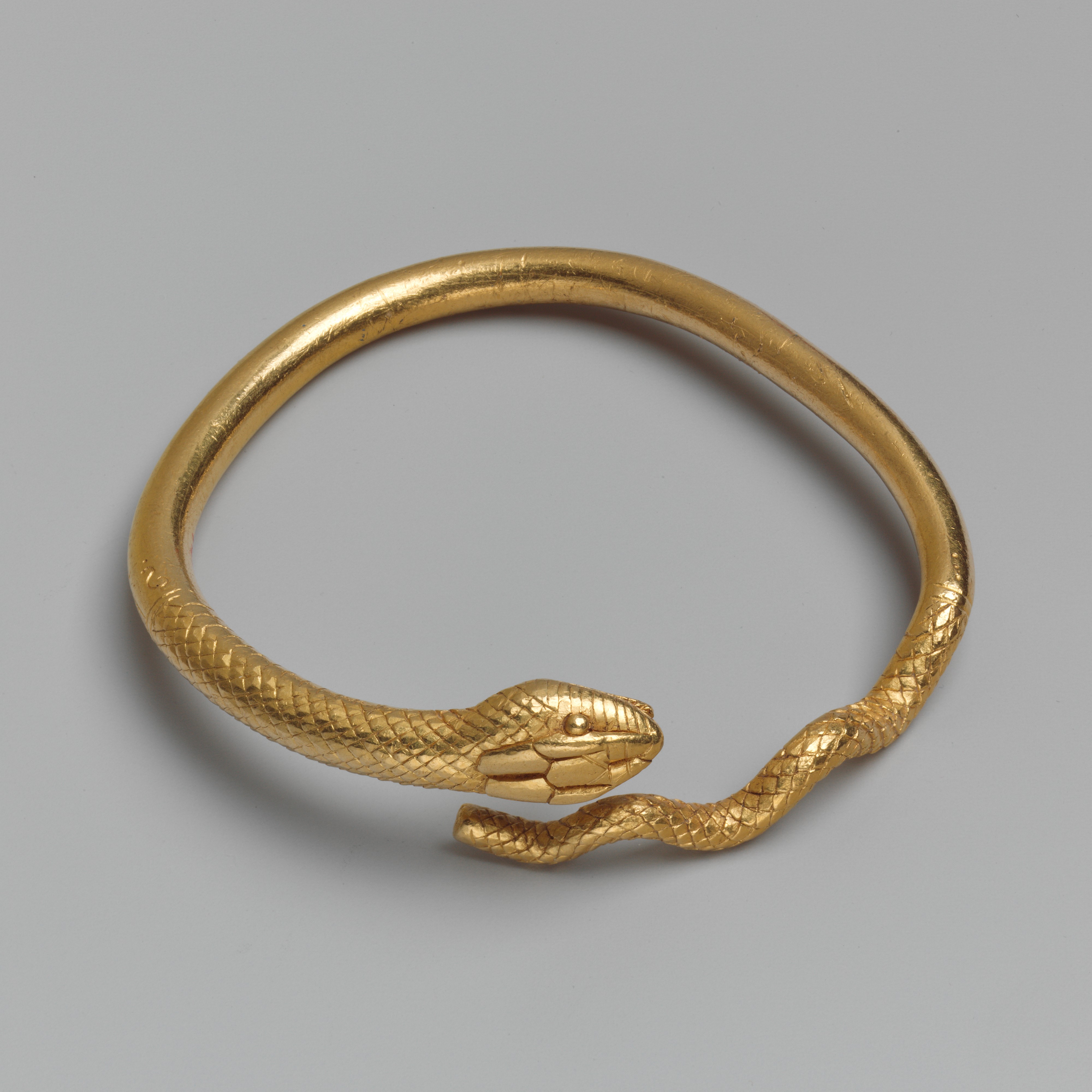 Gold bracelet in the form of a snake  Greek Ptolemaic  Early Hellenistic   The Metropolitan Museum of Art