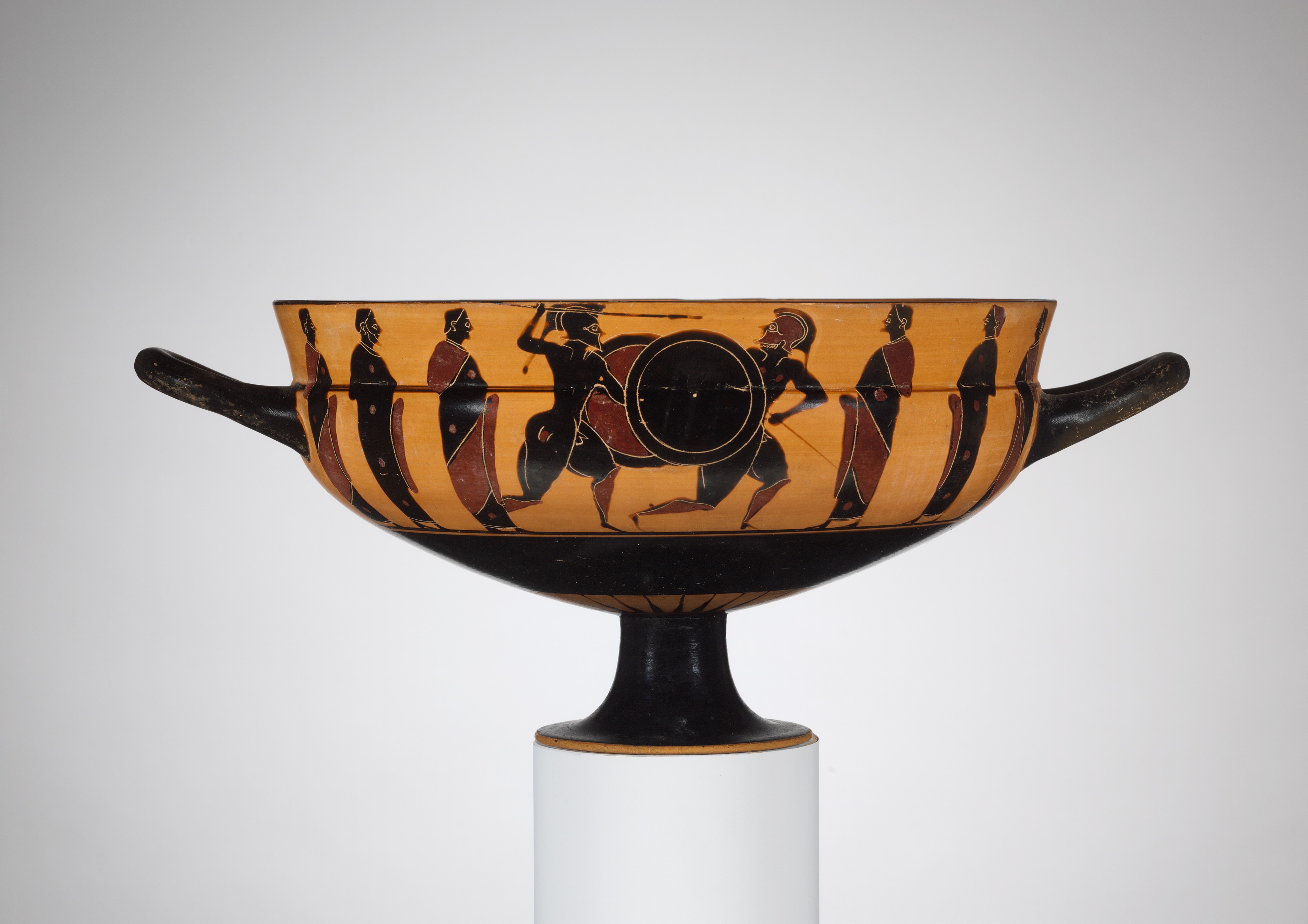 Attributed to the | Siana cup) Greek, Archaic Metropolitan Painter Attic cup | Museum Terracotta Art The | of (drinking | kylix: Sandal