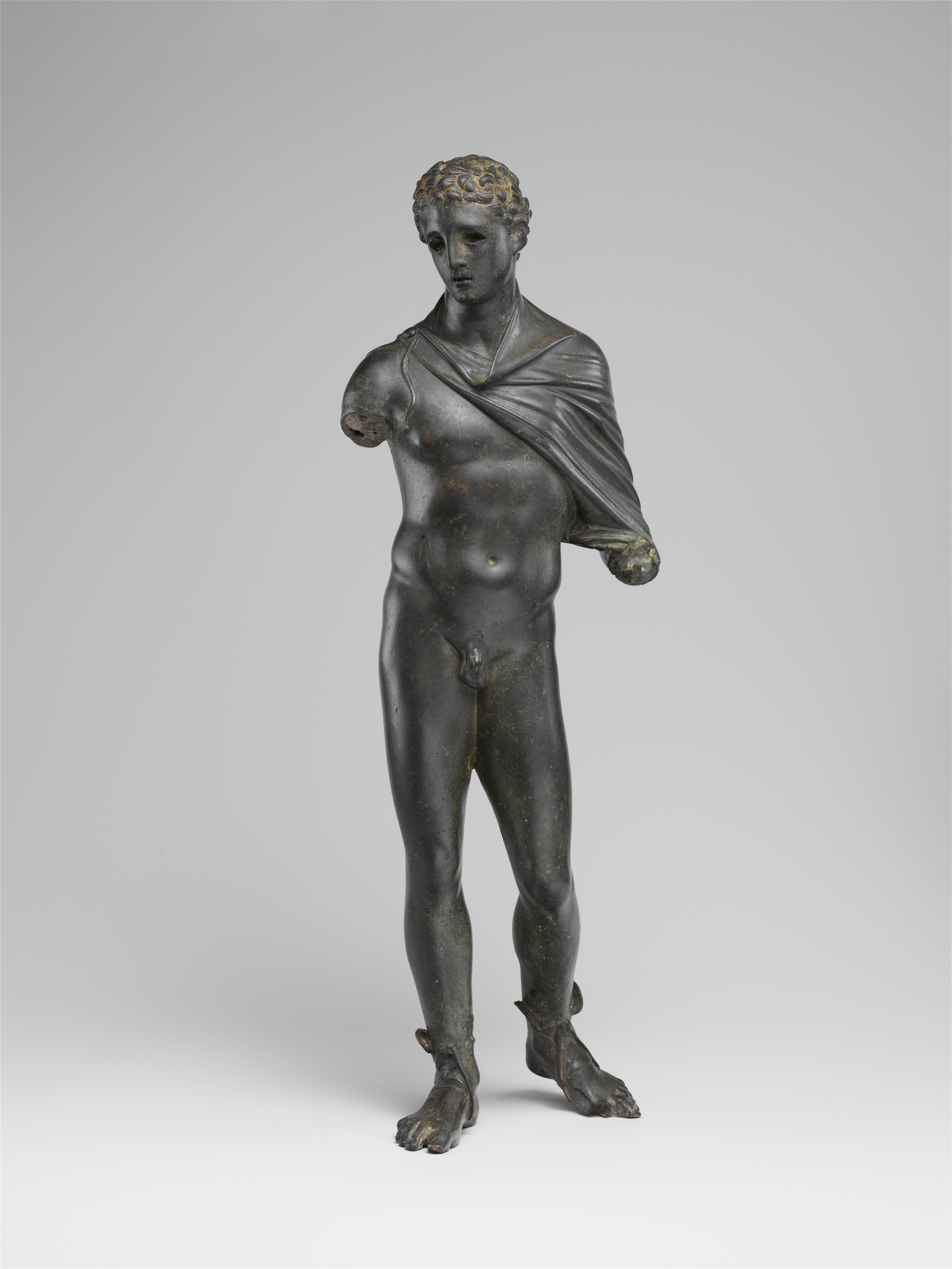 Bronze Statuette Of Hermes Greek Or Roman Late Hellenistic Or Early Imperial The Metropolitan Museum Of Art