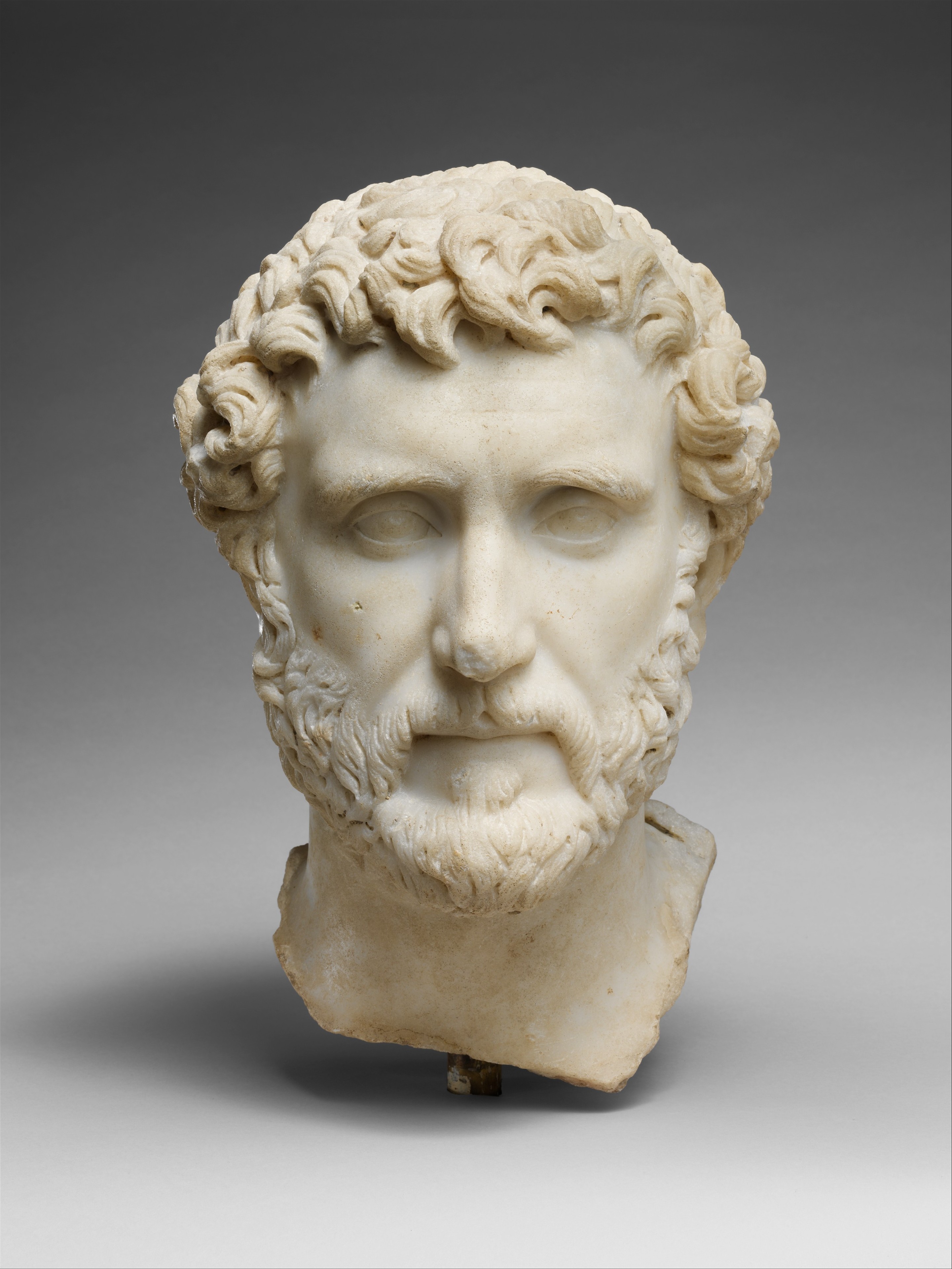 Marble portrait of the emperor Antoninus Pius | Roman | Antonine | The ...