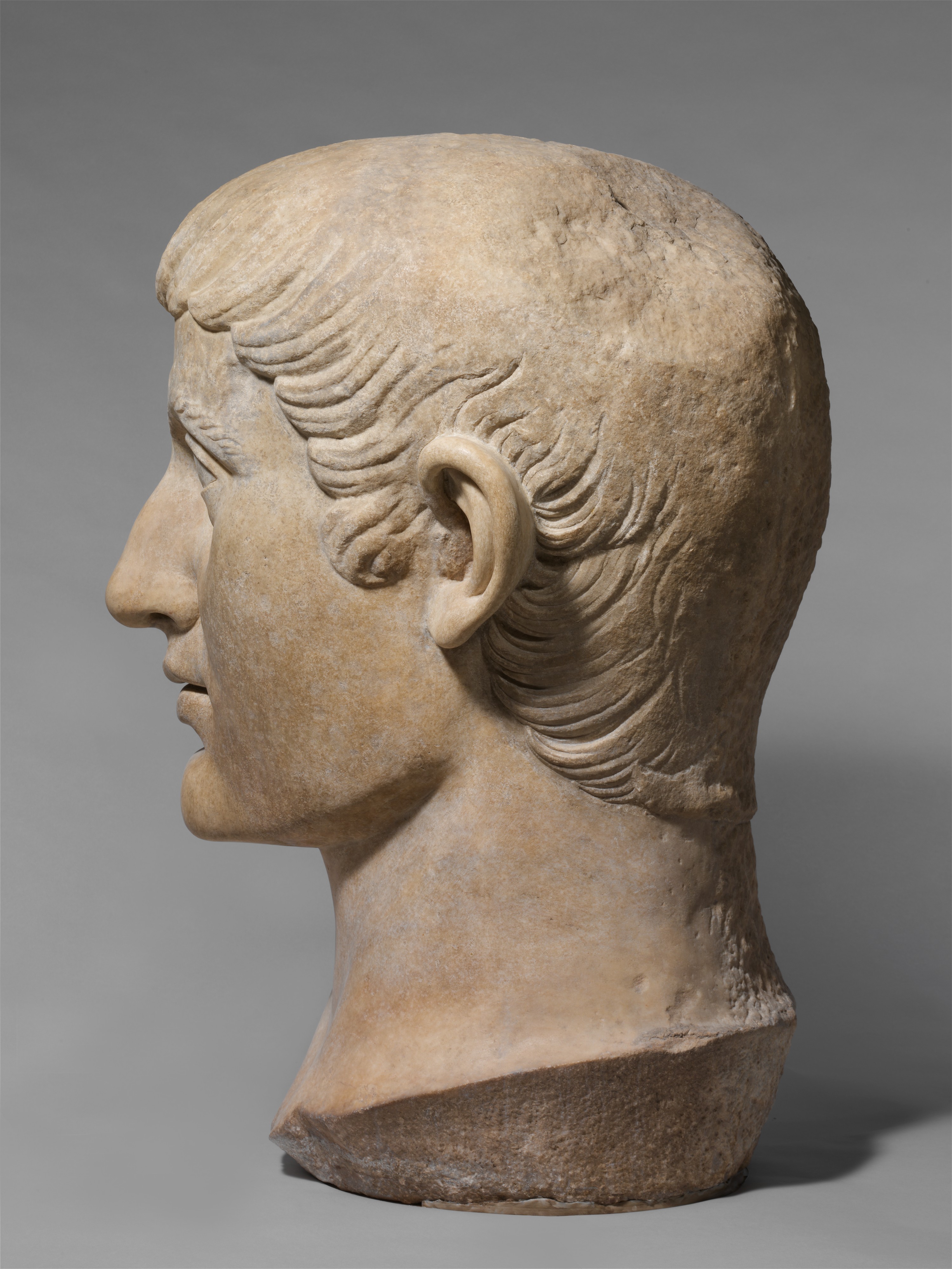 Marble Portrait Head Of The Emperor Constantine I Roman Late 