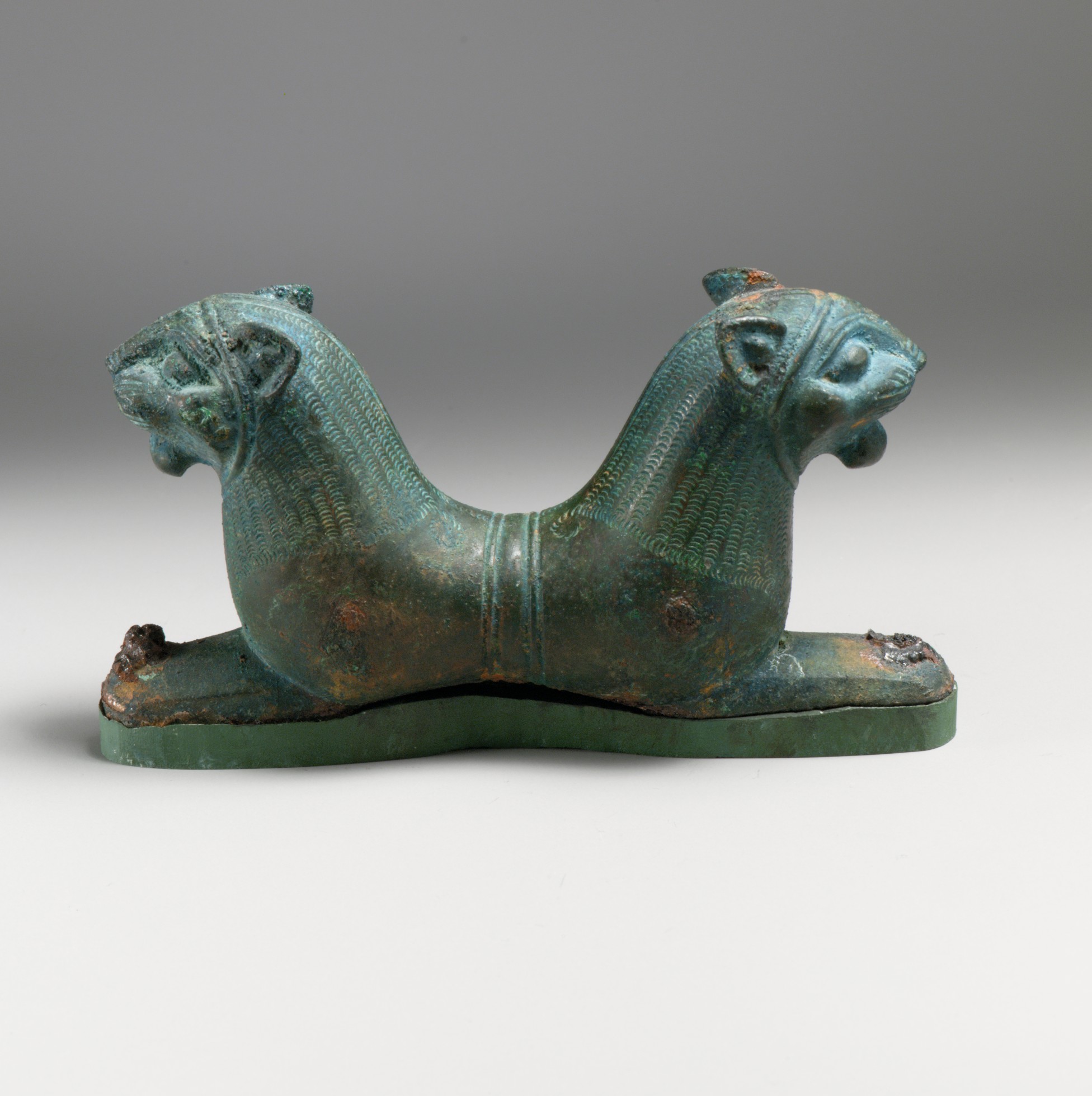 Bronze statuette of a double-headed lion | Etruscan | Archaic | The ...