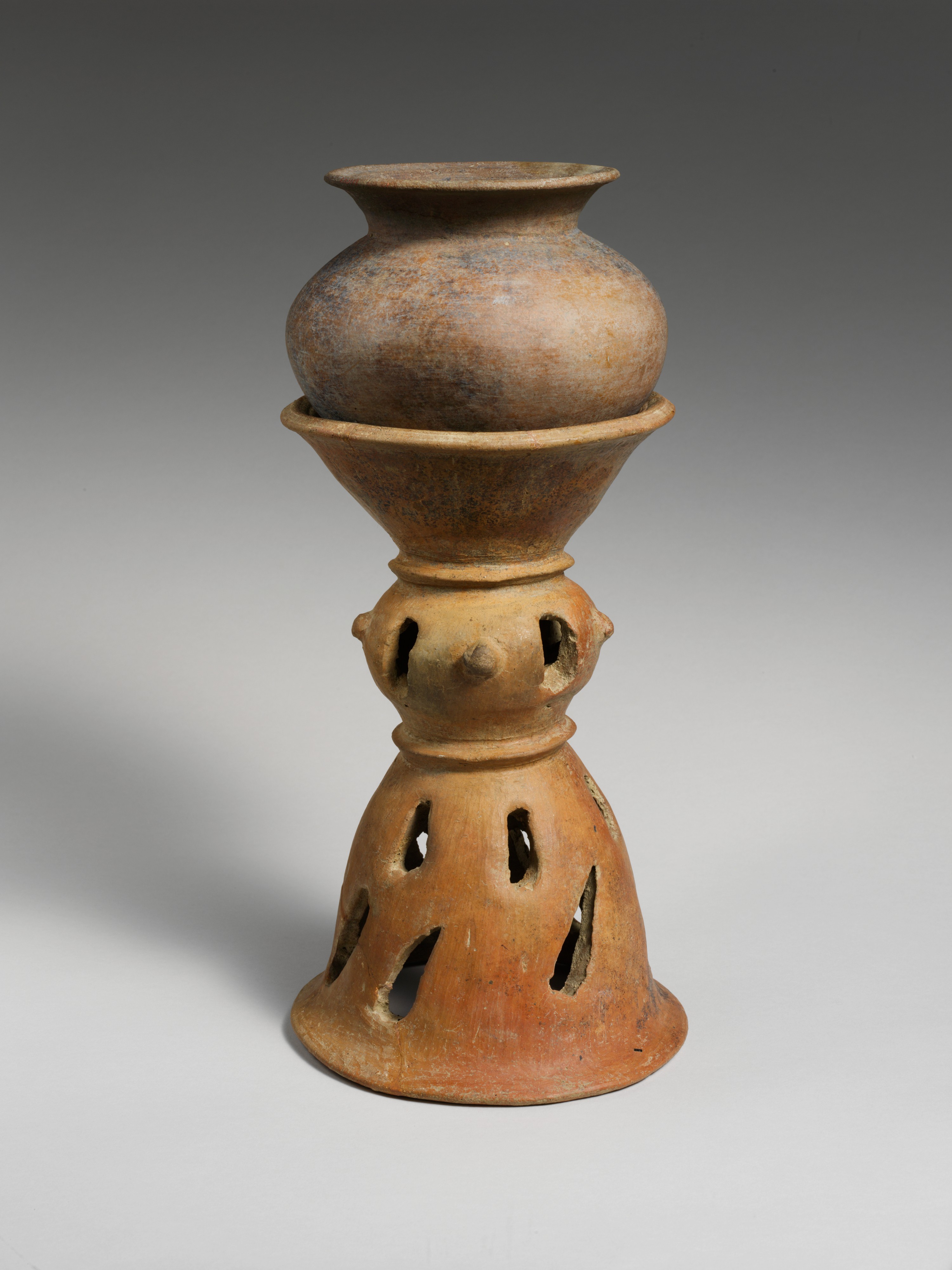 Terracotta holmos (stand) | Etruscan | The Metropolitan Museum of Art