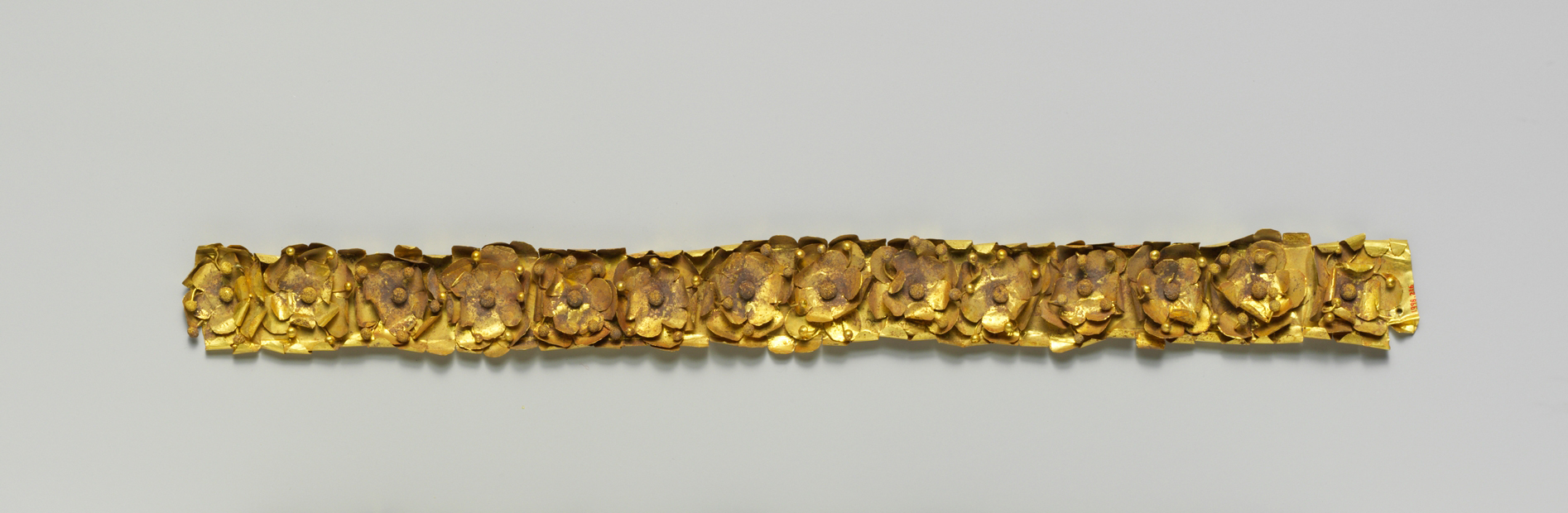 Gold diadem, Greek, South Italian or Etruscan, Hellenistic