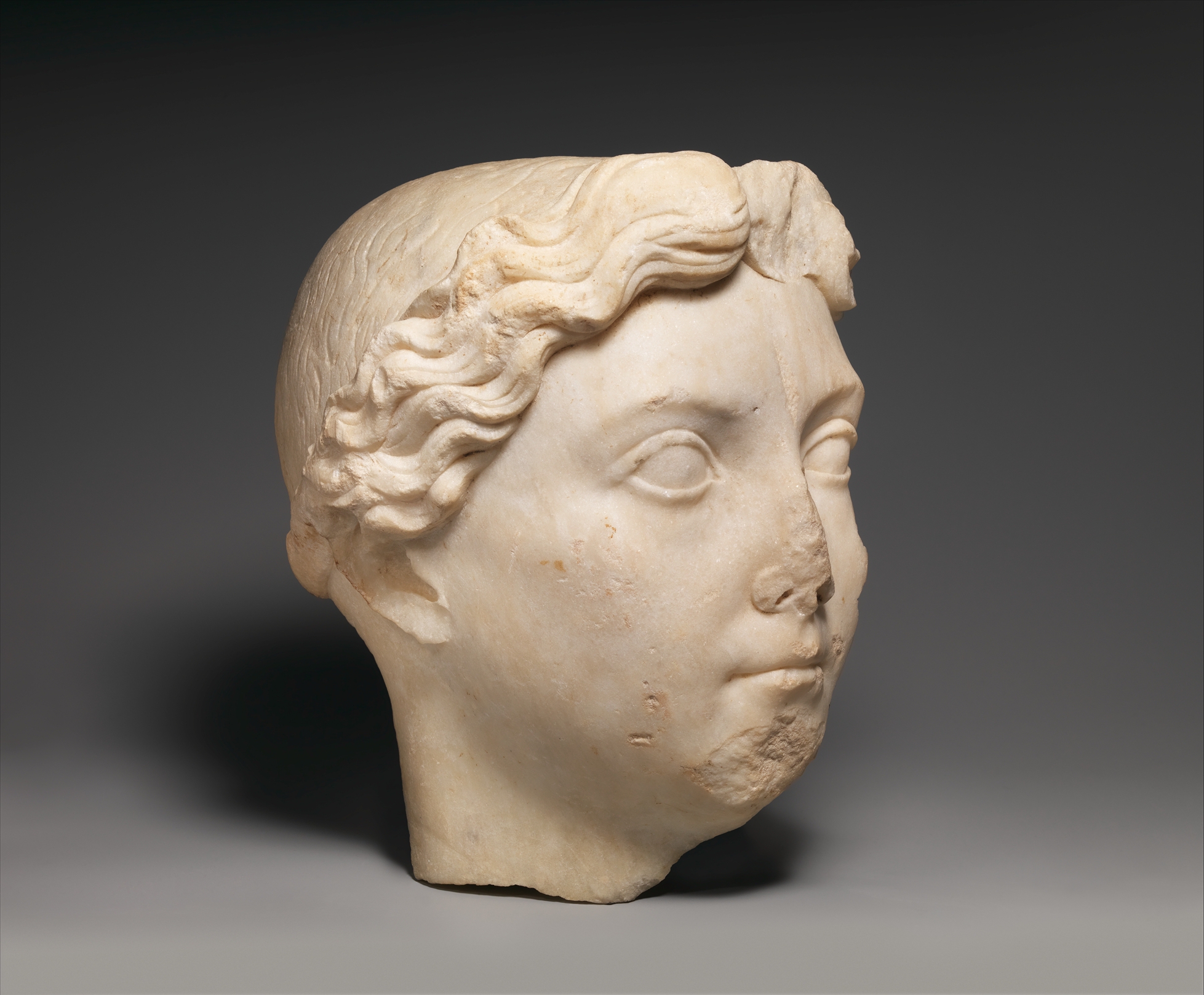 Marble Portrait Of Livia Roman Early Imperial Tiberian The