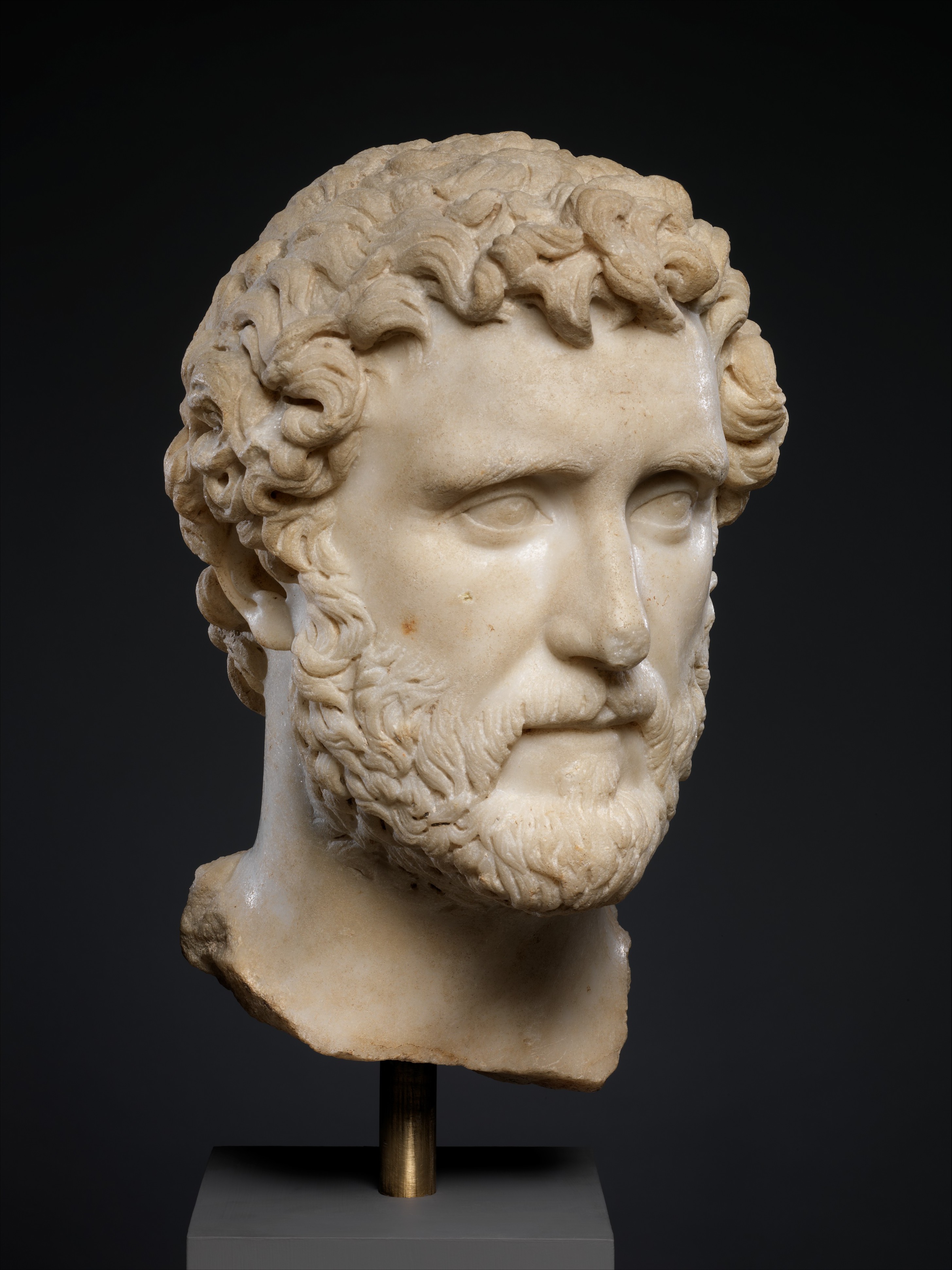 Marble portrait of the emperor Antoninus Pius | Roman | Antonine | The ...