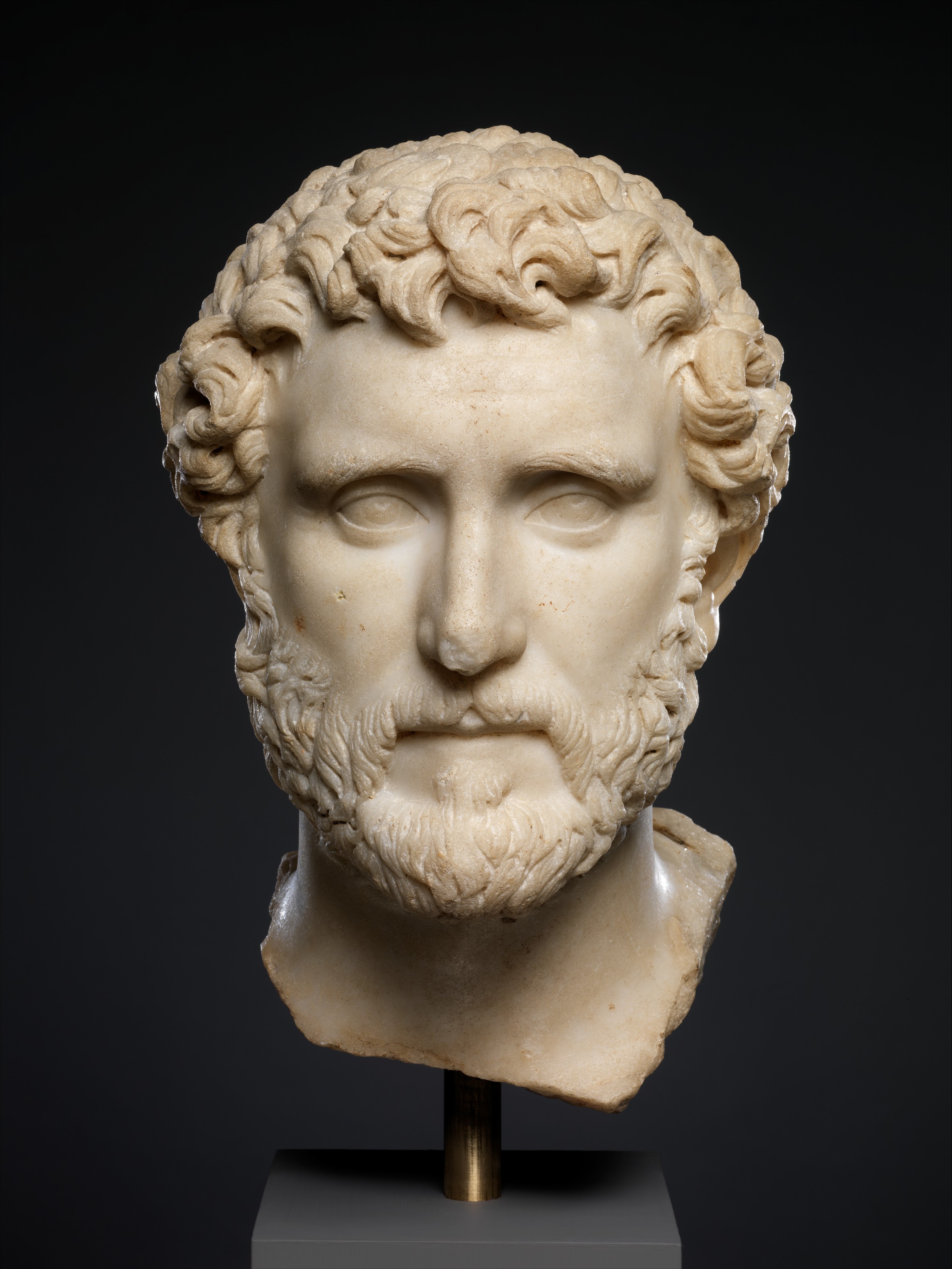 Marble Portrait Of The Emperor Antoninus Pius Roman Antonine The 