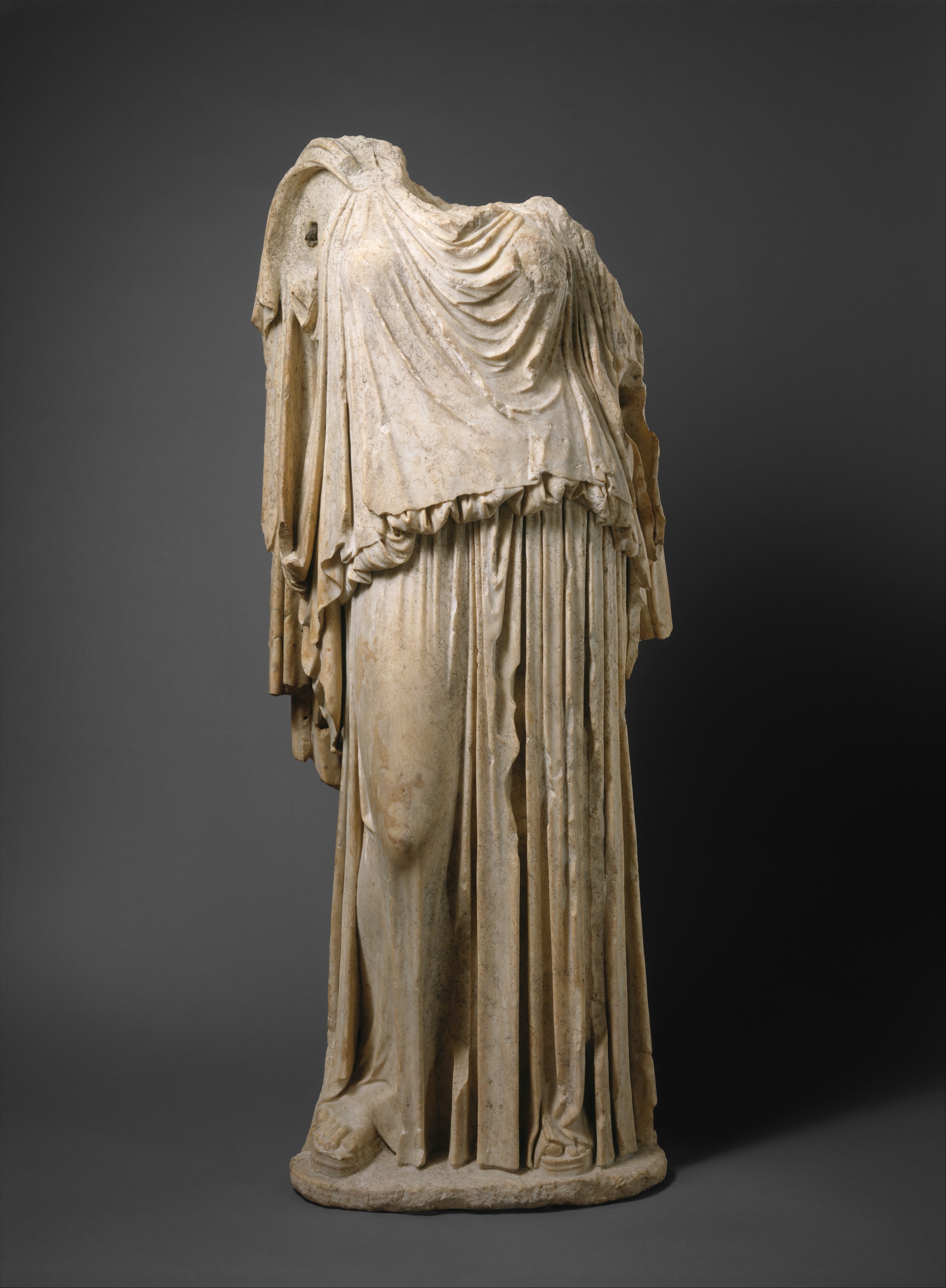 Roman copy of Greek original by Kephisodotos, Marble statue of Eirene (the  personification of peace), Roman, Early Imperial, Julio-Claudian